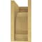 Ekena Millwork 9"W x 18"D x 18"H Classic Warren Rough Cedar Woodgrain TimberThane Corbel, Primed Tan CORUR09X18X18WARRCPR - alternate 2